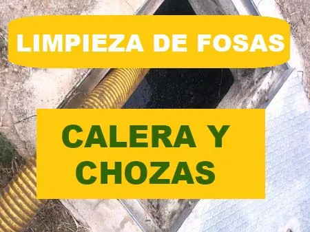 limpieza de fosas septicas Calera y Chozas